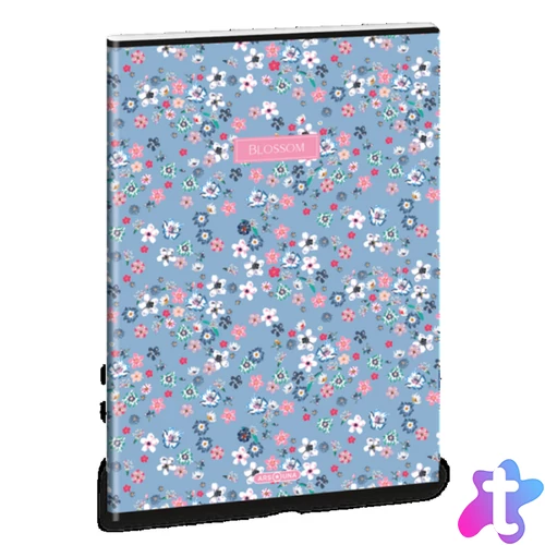Ars Una Pearl Blossom Blue 24 (5376) A4 extra kapcsos kockás füzet