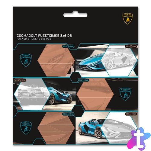 Ars Una Lamborghini 24 (5336) 3x6 db-os csomagolt füzetcímke