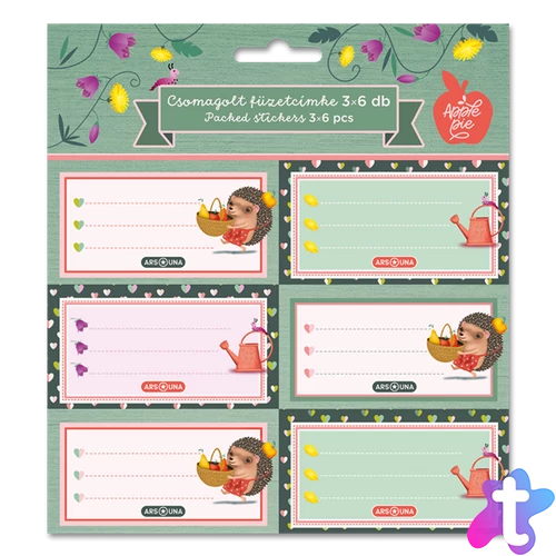 Ars Una Apple Pie 24 (5349) 3x6 db-os csomagolt füzetcímke