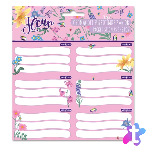 Ars Una Fleur 24 (5366) 3x6 db-os csomagolt füzetcímke