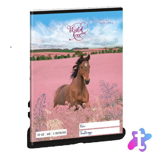 Ars Una Wild And Free 24 (5359) A5 12-32 3. osztályos vonalas füzet