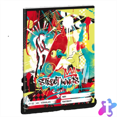 Ars Una Street Kings 24 (5357) A5 21-32 vonalas füzet