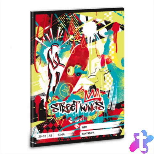 Ars Una Street Kings 24 (5357) A5 20-32 sima füzet