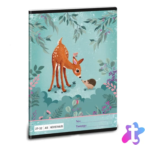 Ars Una My Secret Garden 24 (5339) A5 27-32 kockás füzet