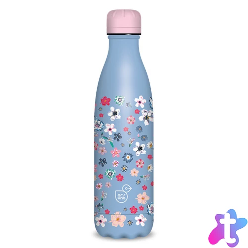 Ars Una 500 ml-es Pearl Blossom Blue 24 (5376) duplafalú fémkulacs