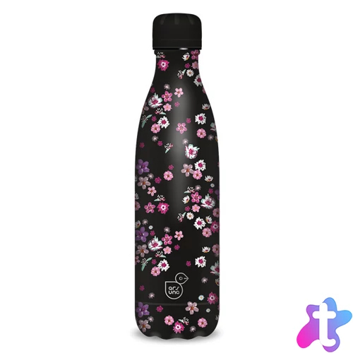Ars Una 500 ml-es Pearl Blossom Black 24 (5377) duplafalú fémkulacs