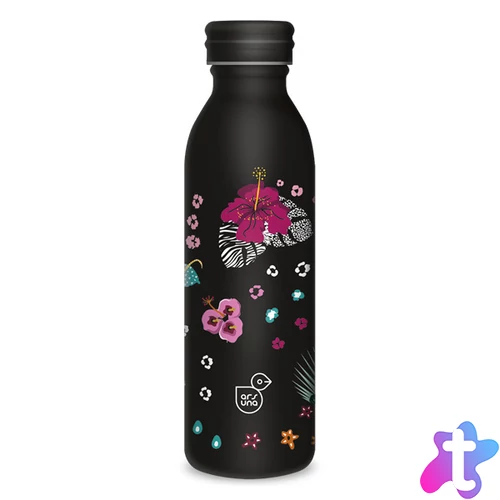 Ars Una 600 ml-es Black Hibiscus 24 (5394) duplafalú fémkulacs