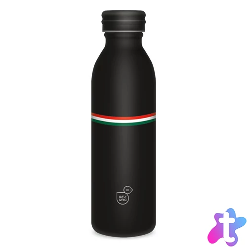 Ars Una 600 ml-es Flag Black 24 (5399) duplafalú fémkulacs