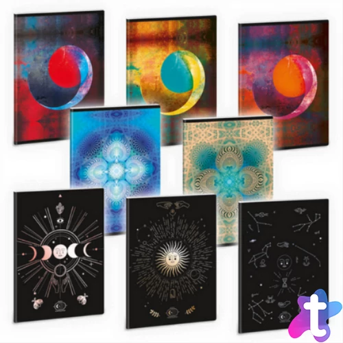 Ars Una Mystic Constellation 22 (5191) A5 extra kapcsos kockás füzet