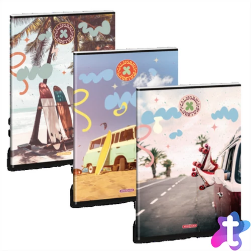 Ars Una California Lifestyle 25 (5486) A4 extra kapcsos kockás füzet