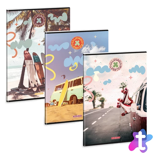 Ars Una California Lifestyle 25 (5486) A4 extra kapcsos vonalas füzet