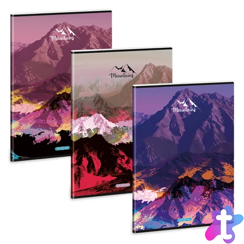 Ars Una Mountains 25 (5489) A4 extra kapcsos vonalas füzet