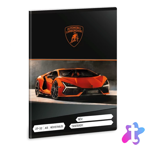 Ars Una Lamborghini 25 (5446) A5 27-32 kockás füzet