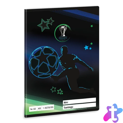 Ars Una Champs 25 (5460) A5 14-32 1. osztályos vonalas füzet