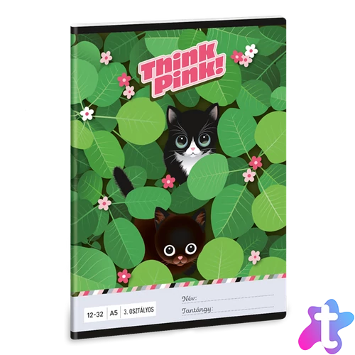 Ars Una Think-Pink 25 (5462) A5 3. osztályos vonalas füzet