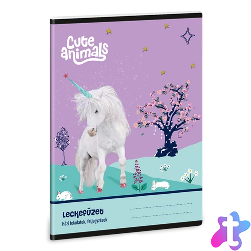 Ars Una Cute Animals Unicorn 25 (5448) A5 leckefüzet