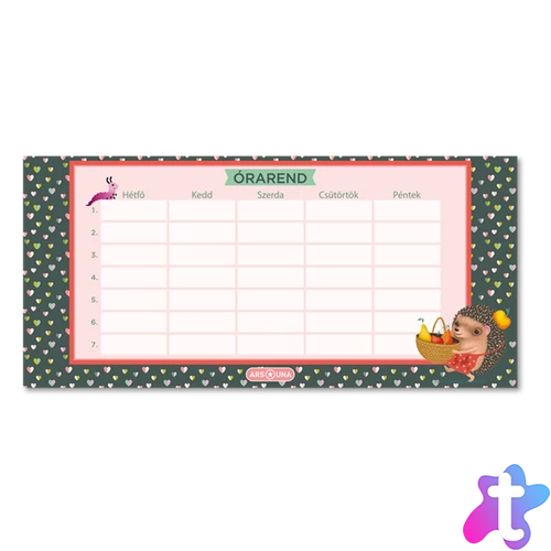 Ars UnaApple Pie 24 (5349) egylapos órarend