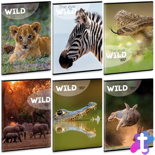 Ars Una The eyes of the wild A5 extra kapcsos vonalas füzet