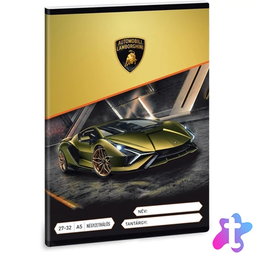 Ars Una Lamborghini A5 27-32 kockás füzet