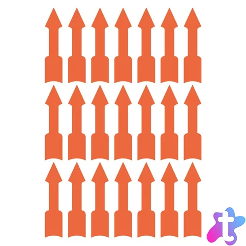 Avery 3008  39x9mm figyelemfelhívó nyíl 63db-os piros jelölőcímke