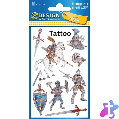 Avery 56739 lovagok tetoválás matrica