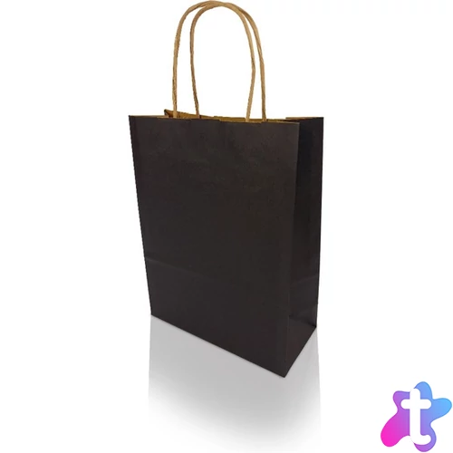 Bong h-GREEN S 18,5x24x8cm fekete papírtáska