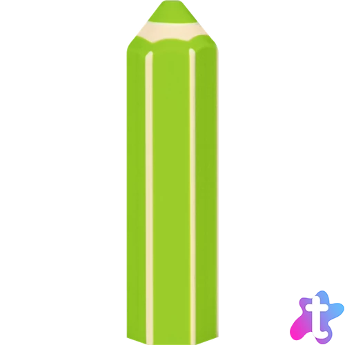 Brunnen ceruza alakú kiwizöld radír