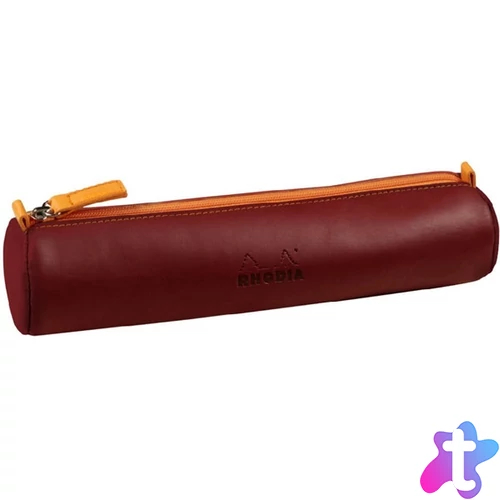 Clairefontaine Rhodiarama 215x5cm hengeres műbőr burgundivörös tolltartó