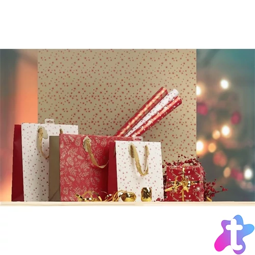 Clairefontaine Excellia Pomme 70x200 cm 80g karácsonyi prémium tekercses díszcsomagoló