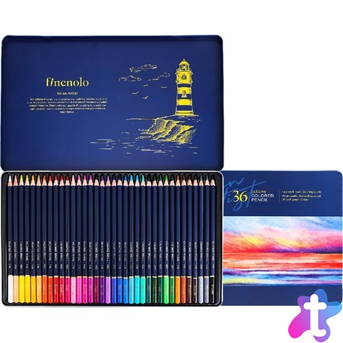 Deli Finenolo 36 db-os fémdobozos színesceruza készlet