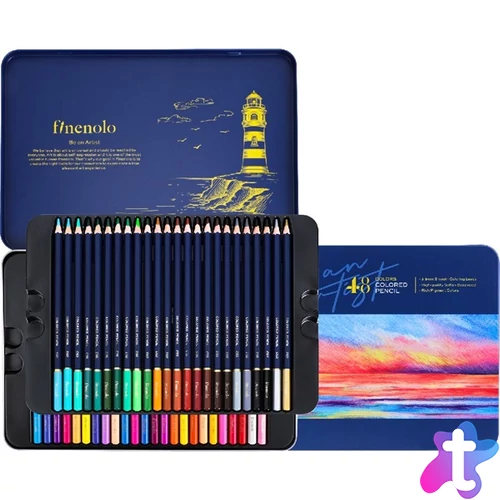 Deli Finenolo 48 db-os fémdobozos színesceruza készlet
