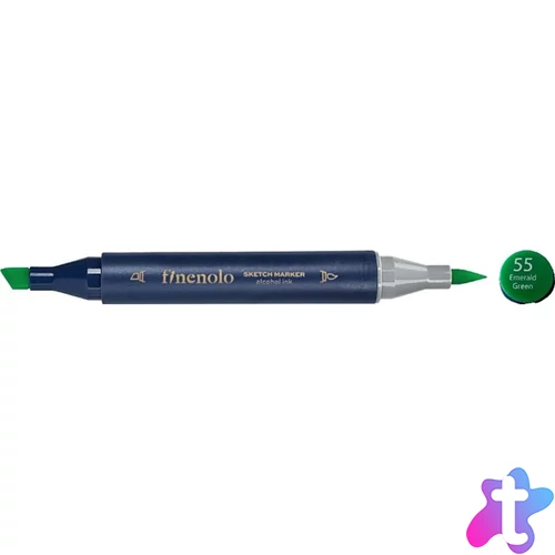 Deli Finenolo 55 - Emerald Green kétvégű permanent ART marker