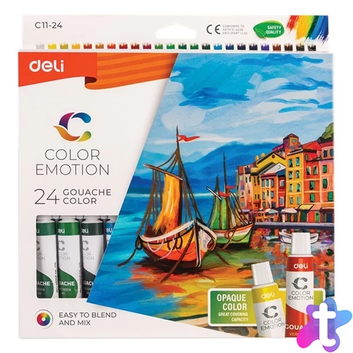 Deli Color Emotion 12ml 24db/csomag akrilfestékkészlet
