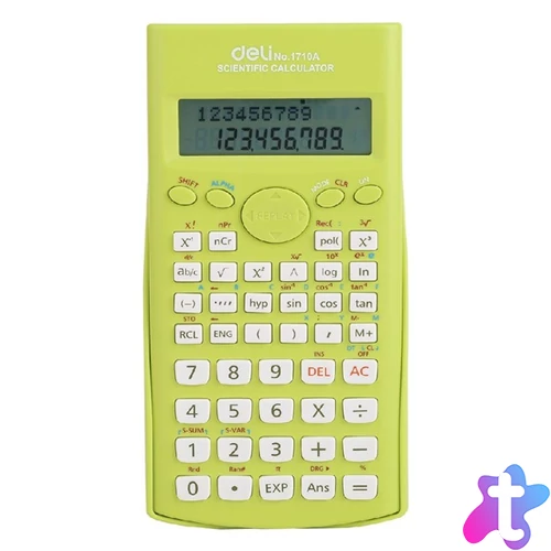 Deli Core DL-1710 240 funkciós világoszöld tudományos számológép