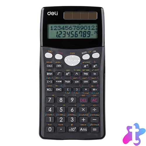 Deli Core D-100MS 300 funkciós fekete tudományos számológép