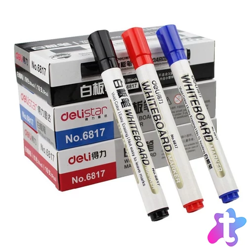 Deli kerek hegyű piros táblafilc