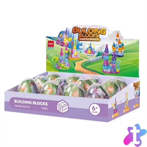 Deli Kastélyok, 6 féle modell,  építőjáték tojásban