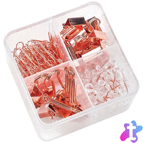 Deli Rose Gold asztali szögletes 171db kiegészítő készlet