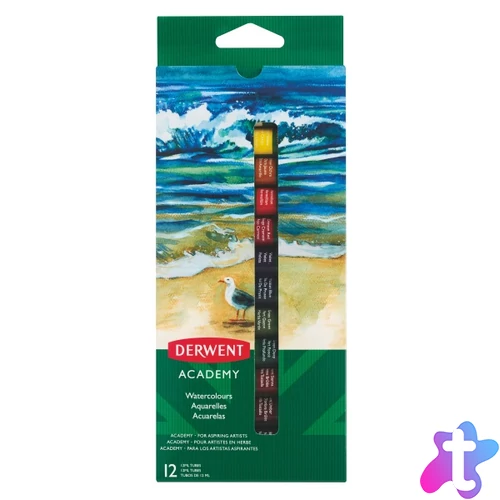 Derwent Academy 12x12ml vízfesték készlet