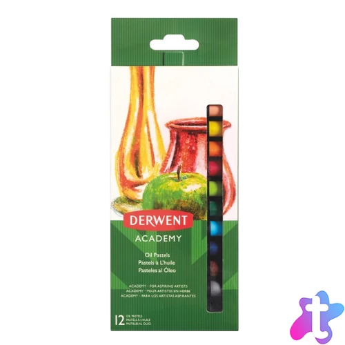 Derwent olajpasztell 12db-os vegyes színű kréta készlet