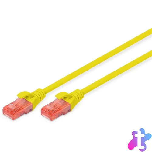 DIGITUS Cat.6 U/UTP LSZH 5m sárga patch kábel