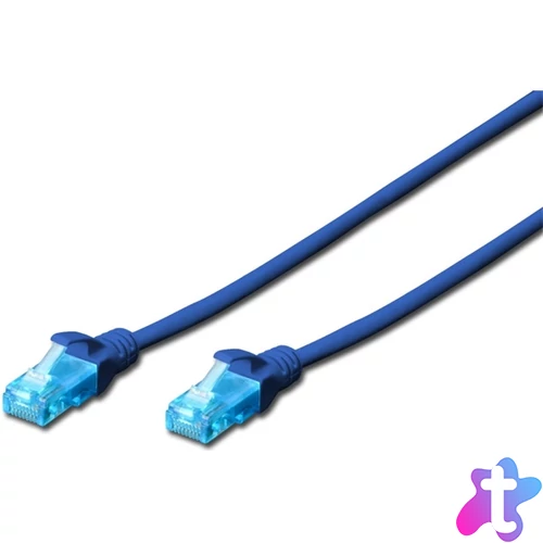 DIGITUS Cat.5e U/UTP PVC 3m kék patch kábel