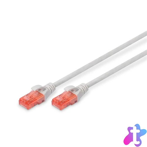 DIGITUS Cat.6 U/UTP PVC 3m szürke patch kábel