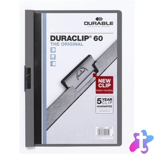 Durable Duraclip A4 60lapos fekete clip-mappa