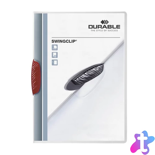 Durable Swingclip A4 30lapos piros clip-mappa
