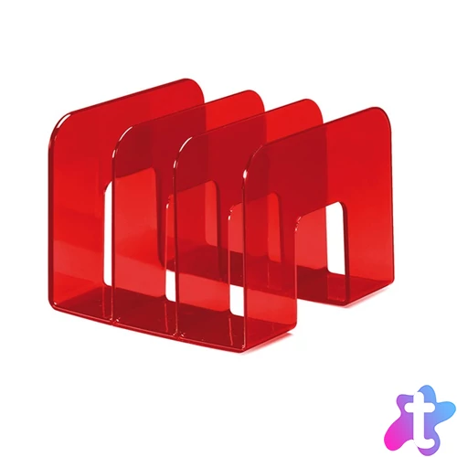 Durable Trend áttetsző piros 1db katalógustartó