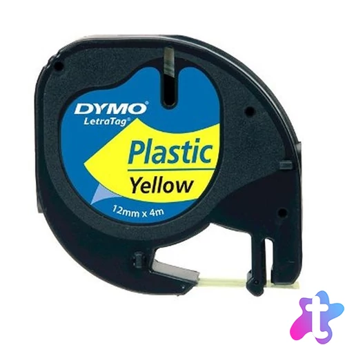 Dymo LT 4m műanyag sárga feliratozógép szalag