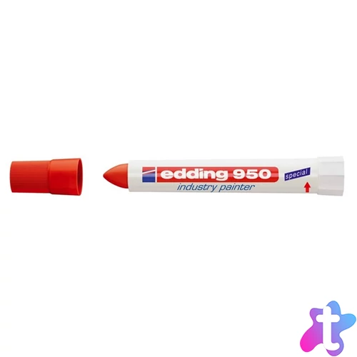 Edding 950 piros permanent ipari jelölőkréta