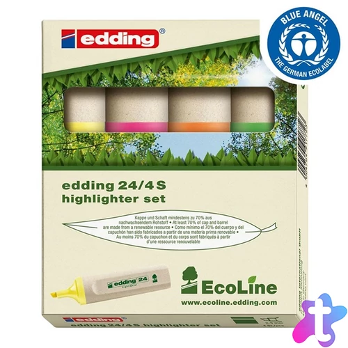 Edding 24 Ecoline 4db-os vegyes színű szövegkiemelő