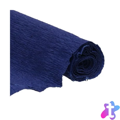 Sötétkék krepp-papír